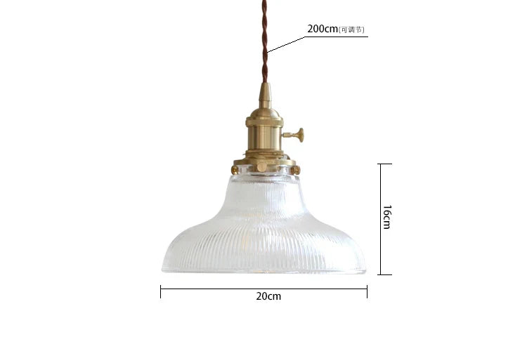 Decorbites™ Glas-Kupfer-Hängeleuchte: Moderne nordische Stil Pendelleuchte für Küche, Esszimmer und Wohnzimmer