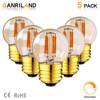 Decorbites™ G40 Edison LED-Birnen 2W E27 220V Warmweiß Filamentlampe für Zuhause Garten Bar