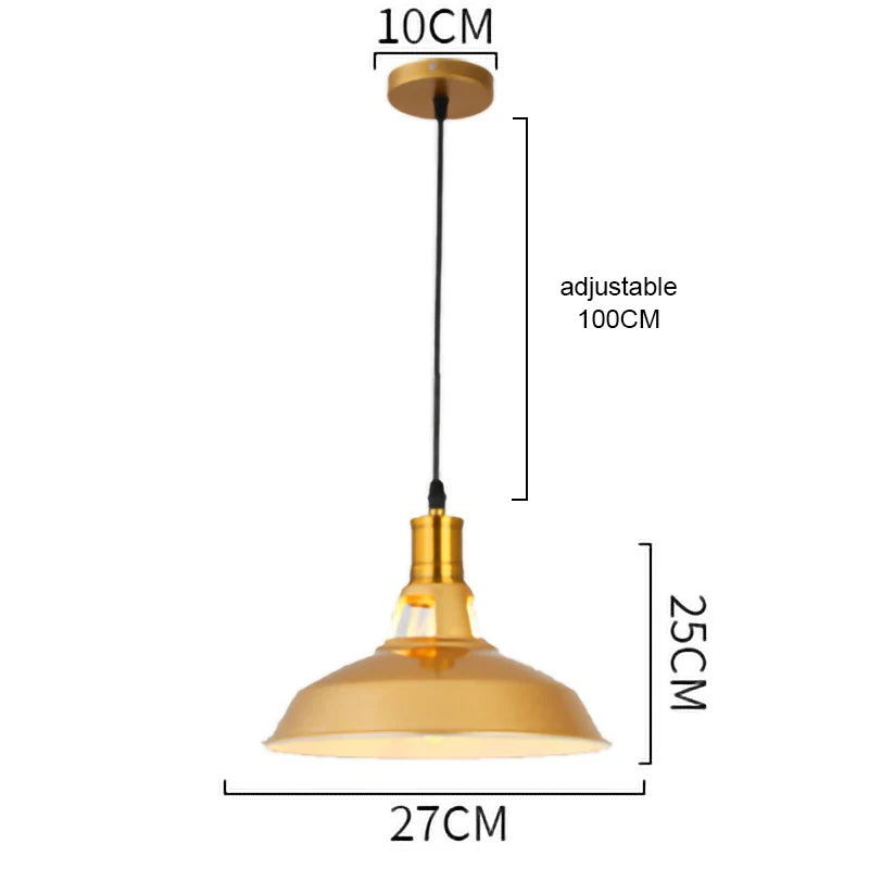 Decorbites™ Gold-Schmiedeeisen-Kronleuchter-Hängeleuchte, E27 LED, nordisch-retro Stil