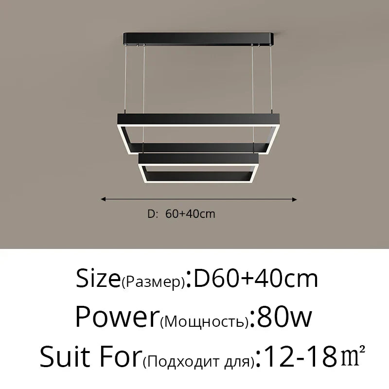 Decorbites™ LED-Kronleuchter: Moderne Aluminium-Lüsterlampen für Schlafzimmer, Flur, Esszimmer, Wohnzimmer