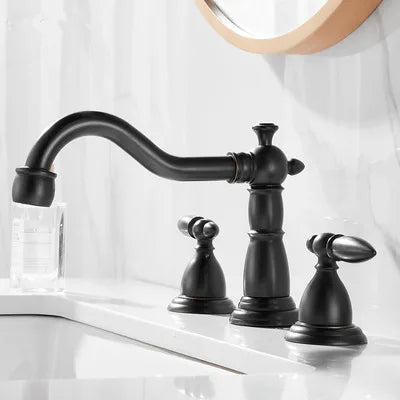 Gold Widespread Bathroom Faucet