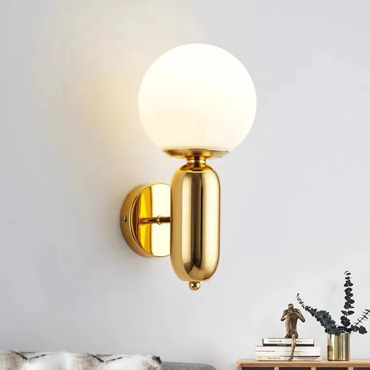 Decorbites™ Goldener Spiegelkugel-Wandlampe - Moderne minimalistische LED-Wandleuchte
