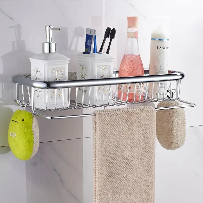 Gold Brass Bathroom Shelf