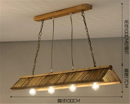 Decorbites™ Bambus-Hängeleuchter: Chinesisches Klassik-Design für Küchen-, Café-, Bar-, Gasthaus- und Restaurantbeleuchtung