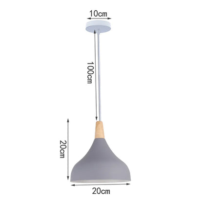 Decorbites™ Industrielles Graues Pendellicht mit LED für Wohnzimmer, Eingangsbereich – Moderne Leuchte