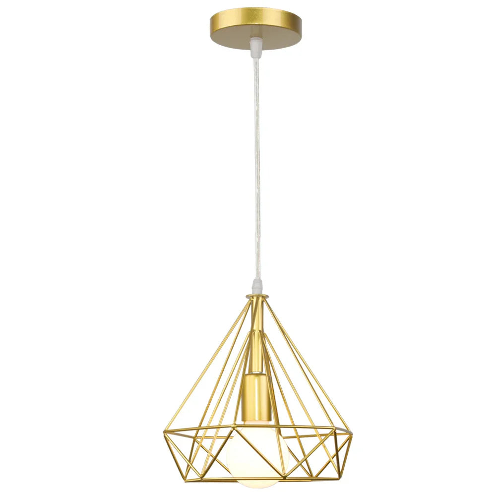 Decorbites™ Industrielle LED-Hängeleuchte Vintage Loft Käfig Pendellampe für die Einrichtung zu Hause