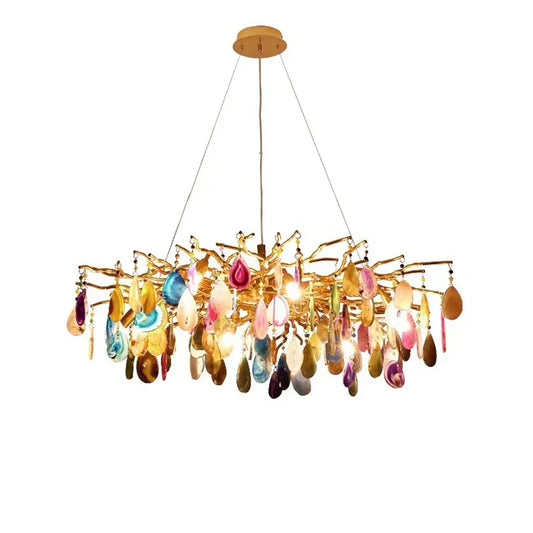 Decorbites™ Agat-Designer-LED-Kronleuchter für Ess- und Foyerraum