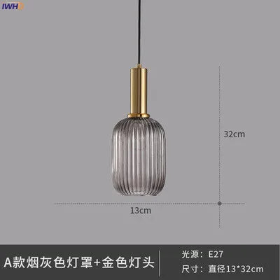 Decorbites™ Glas-Hängeleuchten: Moderne nordische Stil LED-Hängeleuchte für Schlafzimmer, Wohnzimmer, Esszimmer