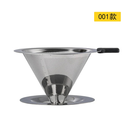 Decorbites™ Doppelschichtiger Edelstahl-Kaffeefilter-Trichter für langlebige Zubereitung