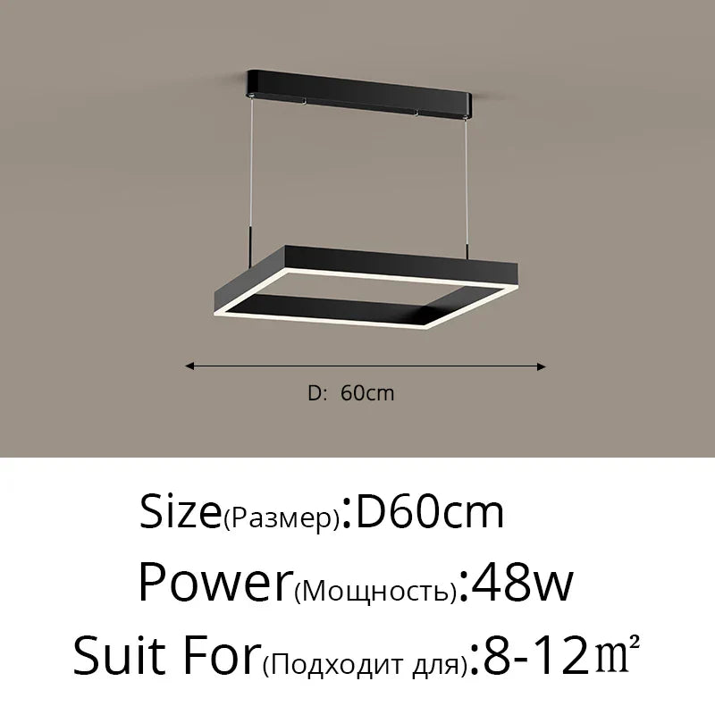 Decorbites™ LED-Kronleuchter: Moderne Aluminium-Lüsterlampen für Schlafzimmer, Flur, Esszimmer, Wohnzimmer