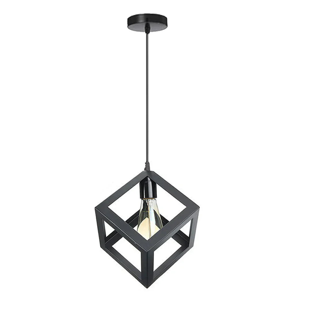 Decorbites™ Geometrische Würfel-Pendantleuchten-Trio mit Metall-Schirmen Quadratische Deckenlampen