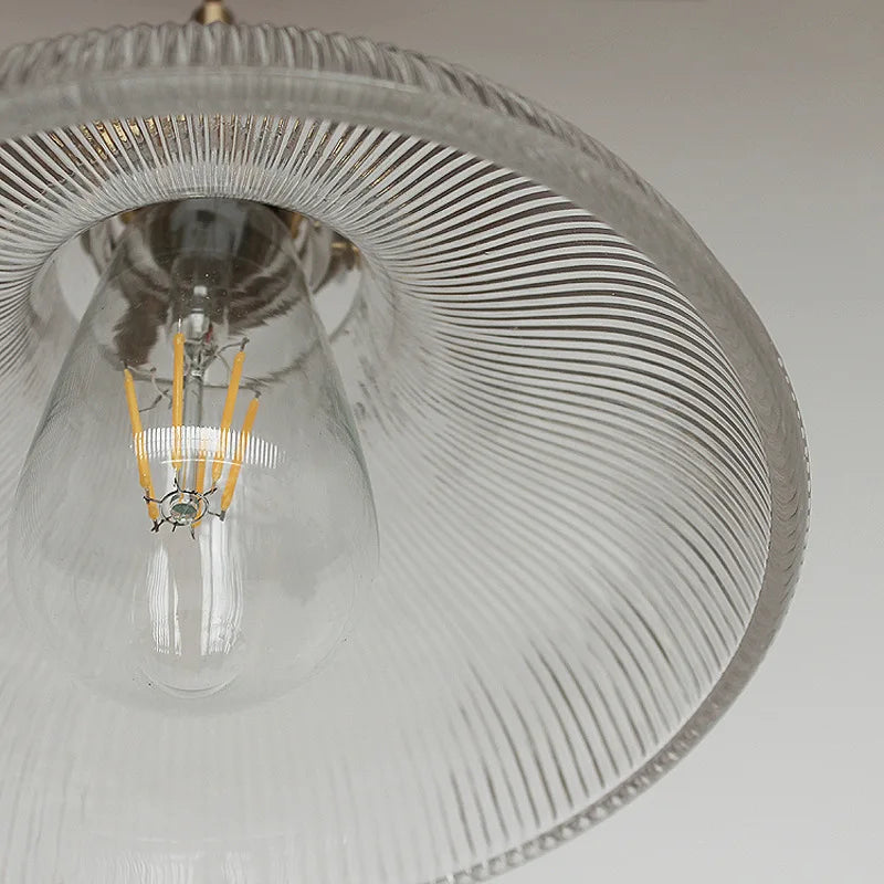 Decorbites™ Glas-Kupfer-Hängeleuchte: Moderne nordische Stil Pendelleuchte für Küche, Esszimmer und Wohnzimmer