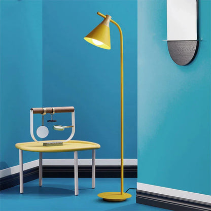 Decorbites™ Eisen-Makronen-Bodenleuchte: Moderne LED-Holz-Hochleuchte für das Wohnzimmer