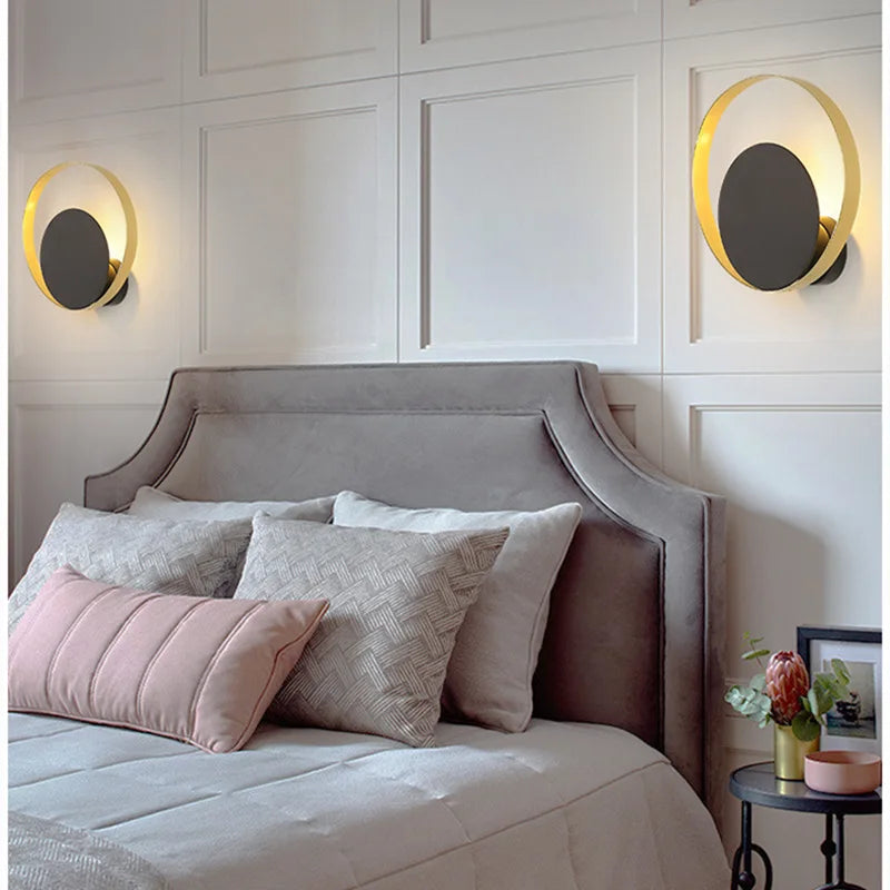 Decorbites™ Gold Nordic LED Wandlampe - Modernes & Stilvolles Innenbeleuchtung für Wohnzimmer, Schlafzimmer, Esszimmer & Nachttisch