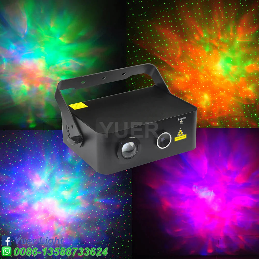 Decorbites™ LED Wasser+RG-Laserlicht DJ-Disco-Bühnenprojektor