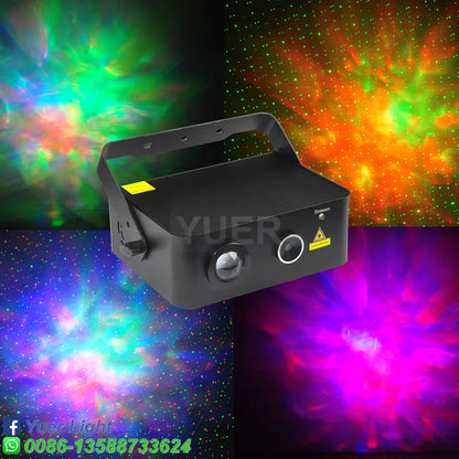 Decorbites™ LED Wasser+RG-Laserlicht DJ-Disco-Bühnenprojektor