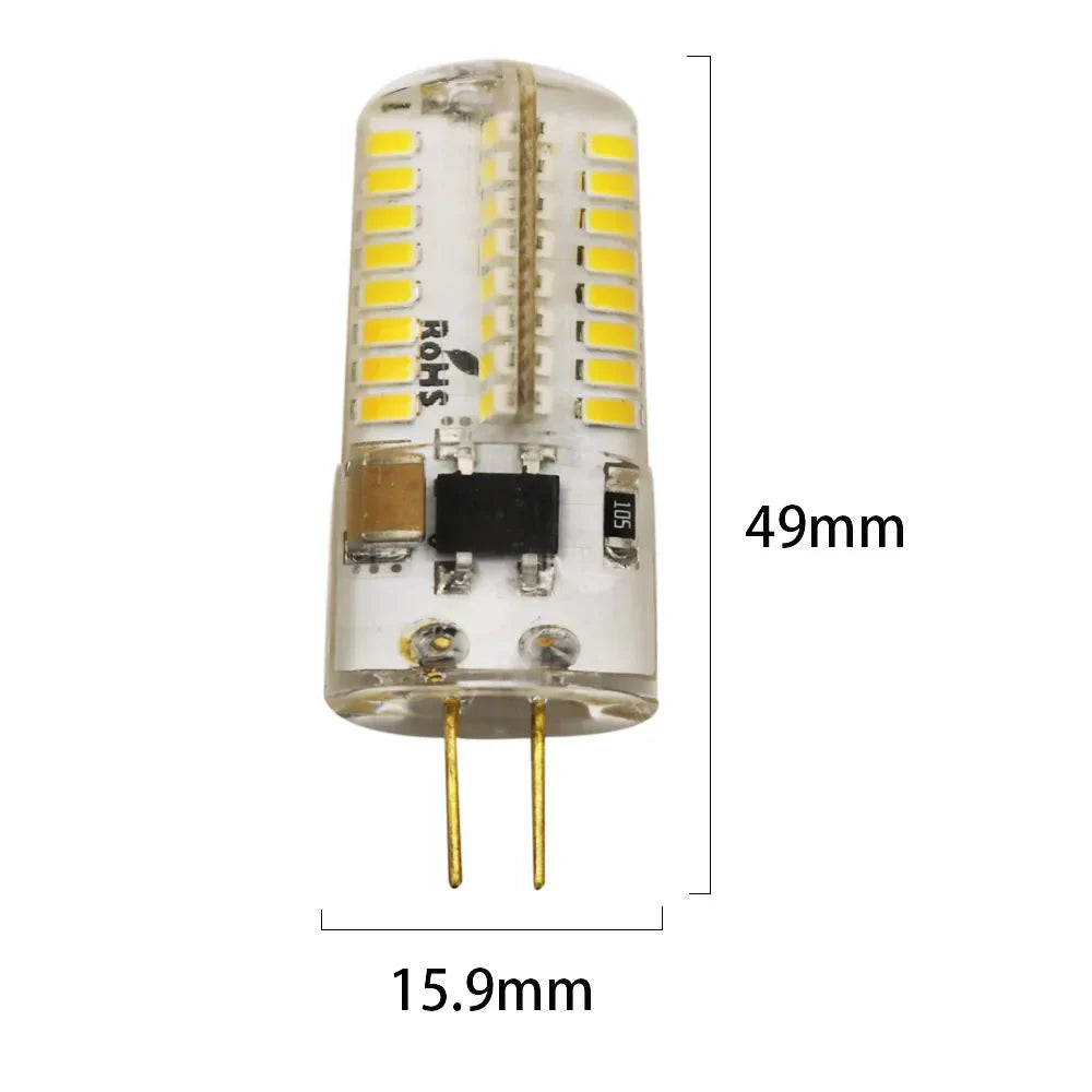 Decorbites™ G4 4W LED Kronleuchter Birne | 64 LEDs SMD 3014 Maislicht | Scheinwerfer 12V 220V