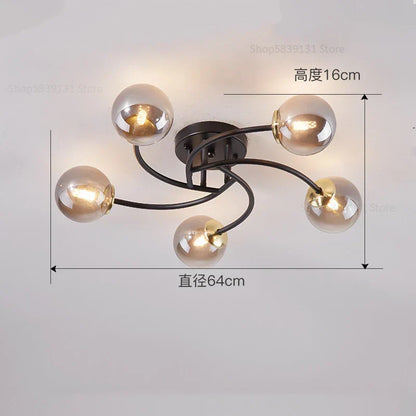 Decorbites™ Glasbirnen-LED-Deckenleuchte für modernes Wohnzimmer und Küche