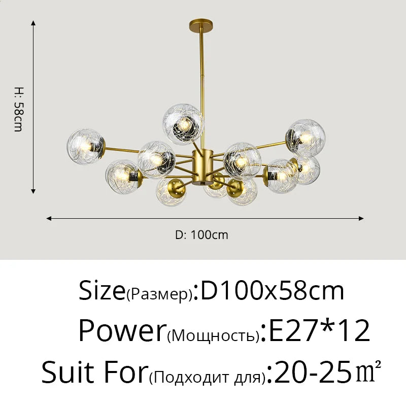 Decorbites™ Glas-LED-Kronleuchter: Moderne Pendelleuchten für Esszimmer, Schlafzimmer und Wohnzimmer