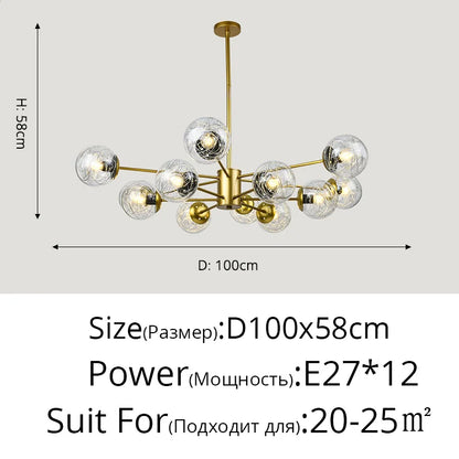 Decorbites™ Glas-LED-Kronleuchter: Moderne Pendelleuchten für Esszimmer, Schlafzimmer und Wohnzimmer