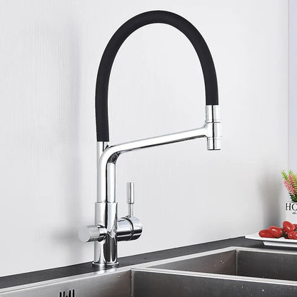Decorbites™ Küchenarmatur mit gefiltertem Wasser, Zweigrippiger Heiß-Kalt-Mischhahn