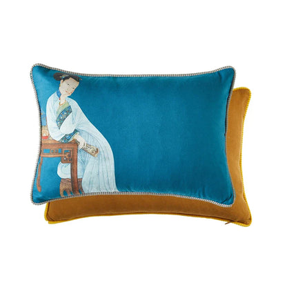 Decorbites™ Gerichts-Welpe-Druck Fellgefranst Bolster Bezug Dekoratives Kissenbezug
