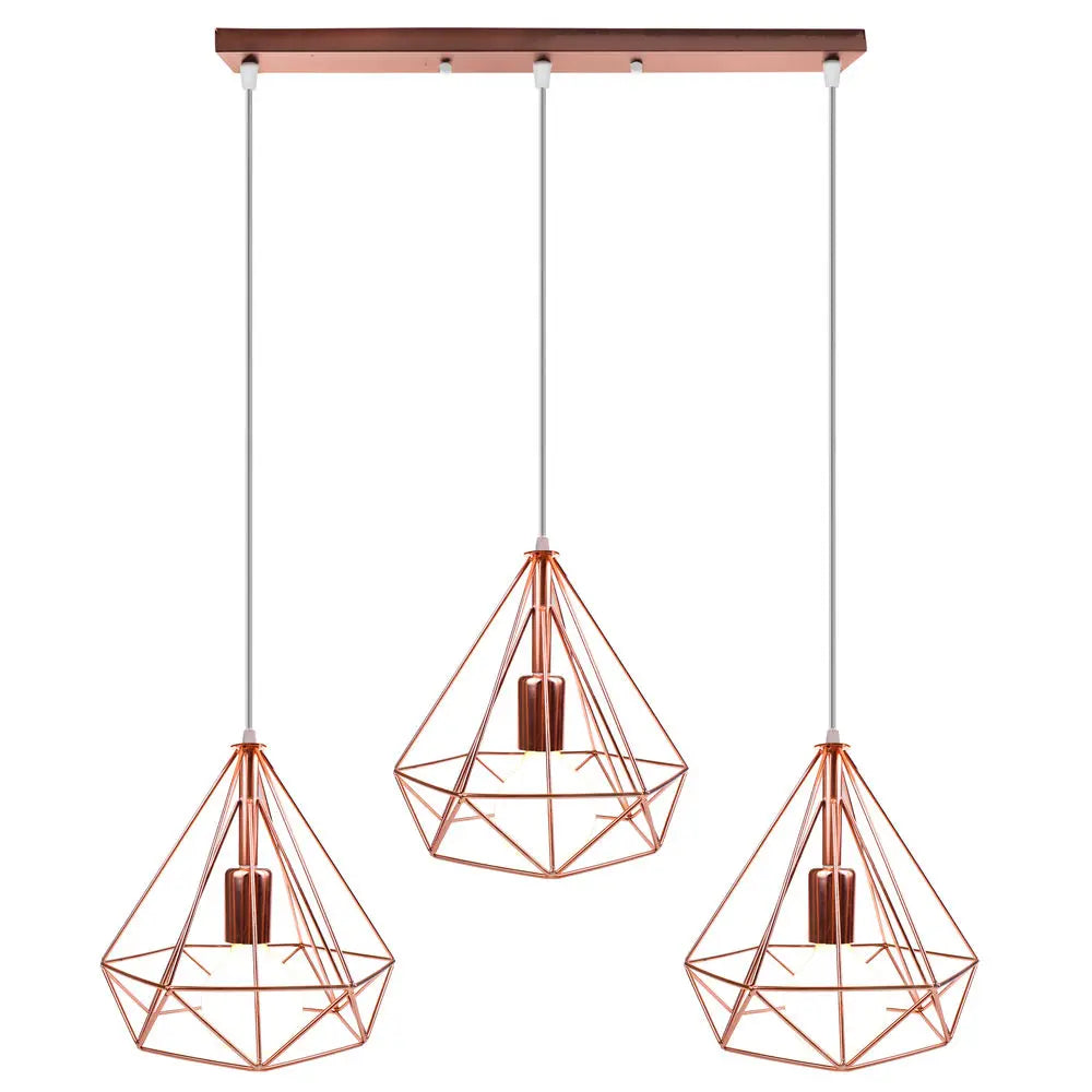 Decorbites™ Industrielle LED-Hängeleuchte Vintage Loft Käfig Pendellampe für die Einrichtung zu Hause