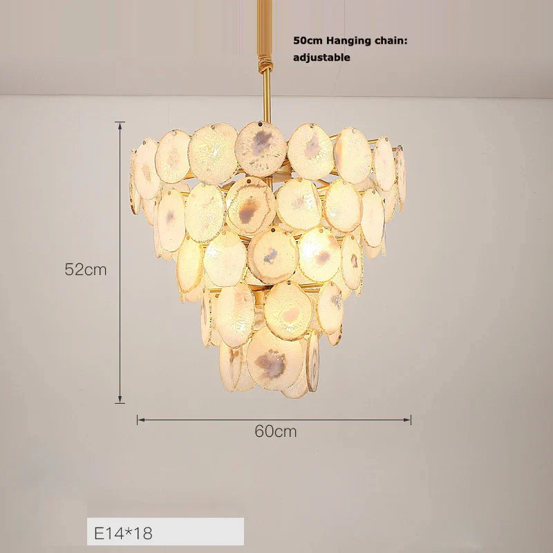 Decorbites™ Agat-Designer-LED-Kronleuchter für Eingangsbereich & Esszimmer
