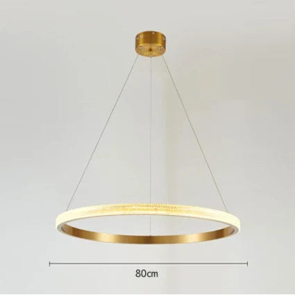 Decorbites™ Goldkreis-Kronleuchter Kreative LED-Beleuchtung Moderne Innenarmaturen