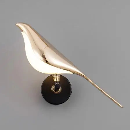 Decorbites™ Golden Bird LED Wandlampe: Modernes Design für Flur, Treppenhaus, Wohnzimmer, Schlafzimmer-Dekoration