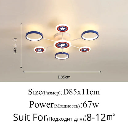 Decorbites™ LED-Deckenleuchte für Kinderzimmer – Kronleuchter als dekorative Lampe für das Schlafzimmer