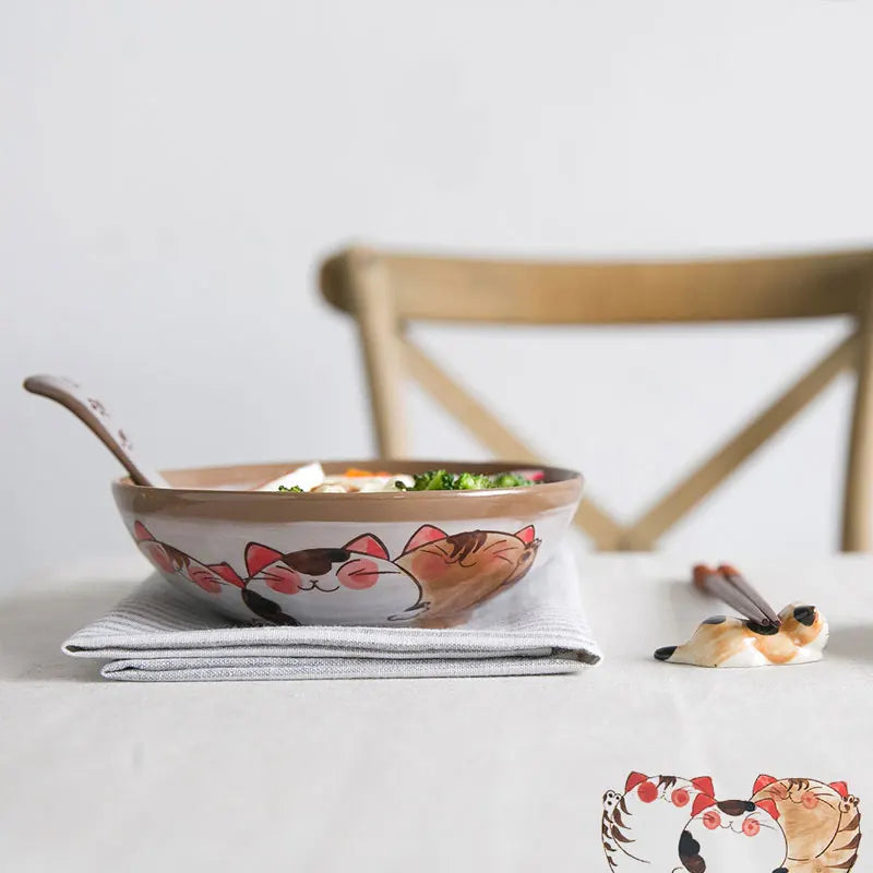 Ceramic Fortune Cat Bowl