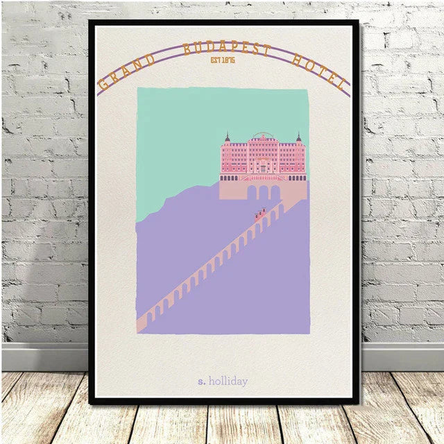 DecorBites™ Grand Budapest Hotel Minimalist Wall Poster for Stylish Home Decor