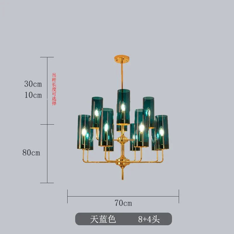 Decorbites™ Glasleuchter: Luxuriöser nordischer LED-Hängeleuchter für Wohnzimmer, Esszimmer, Schlafzimmer