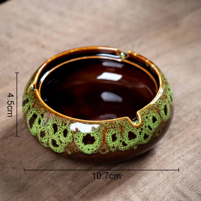 Decorbites™ glasierte Porzellan-Aschenbecher: Stilvolle Schreibtisch-Dekoration & Geschenk für den Freund