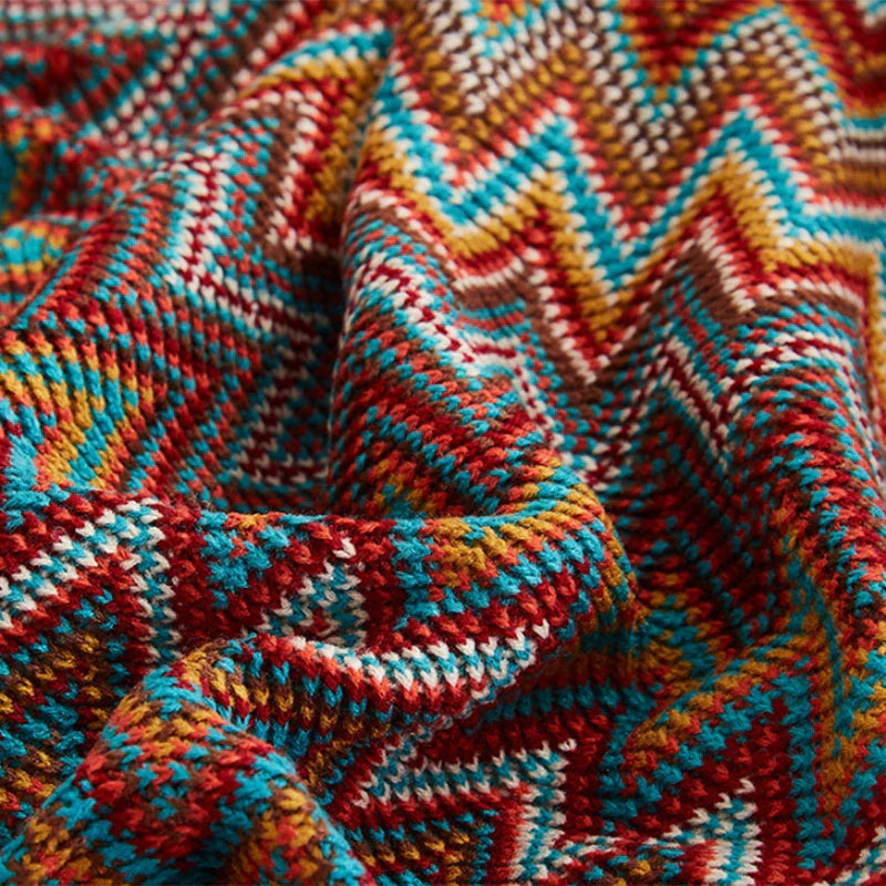 Decorbites™ Geometrische Azteken-Baja-Decke - Boho-Dekor-Sofabezug & Wurfdecke