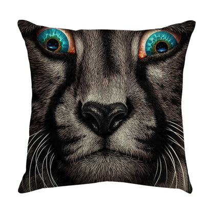 Decorbites™ Süßes Katzen-Sofa-Baumwoll-Leinen-Kissenbezug Polsterbezug Heimdekoration Kissen