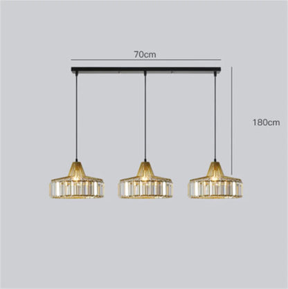 Decorbites™ K9-Kristall-Hängeleuchte Moderne Wohnzimmer-Deckenlampe LED-Halle Dekoration