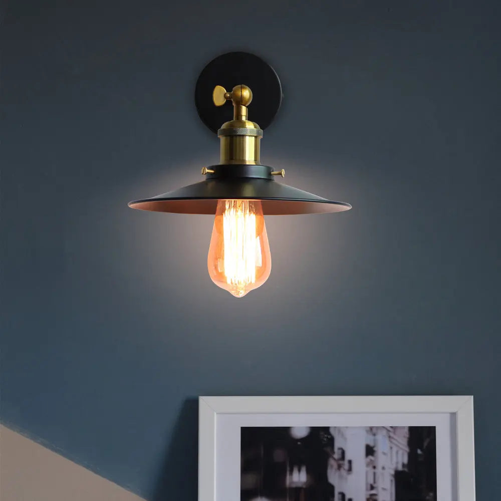 Decorbites™ Industrielles Loft-Wandleuchte, Retro-Wandlicht für die Einrichtung zu Hause, E27-Glühbirnenbeleuchtung