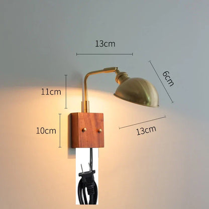 Decorbites™ Klares Glas LED Wandlampen mit Zugschalter, drehbares modernes nordisches Wandlicht