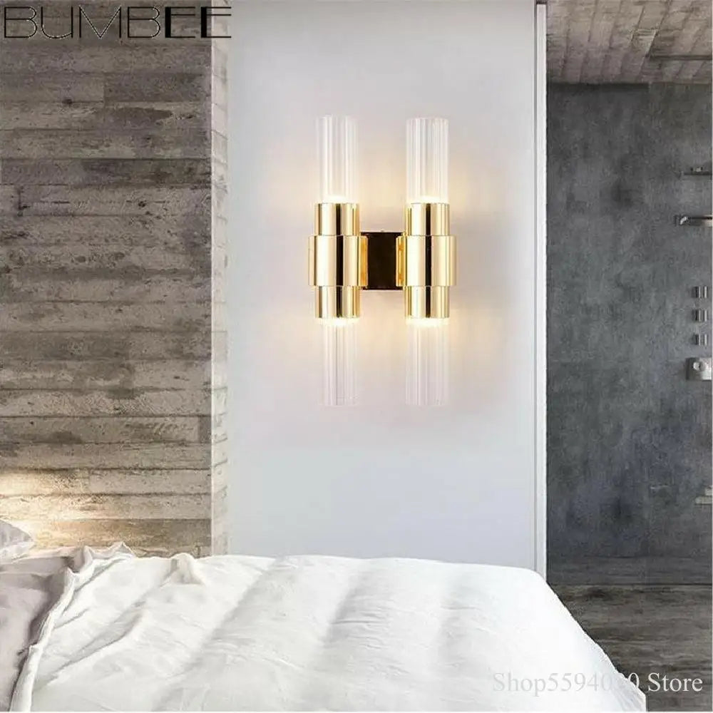 Decorbites™ Eisen-Glas-Lampen: Moderne nordische Wandlampe für Wohnzimmer, Schlafzimmer, Treppenhaus
