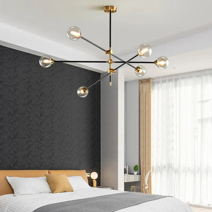 Decorbites™ Geometrische Glas-Kugelleuchter: Postmoderne LED-Hängeleuchten für stilvolle Dekoration