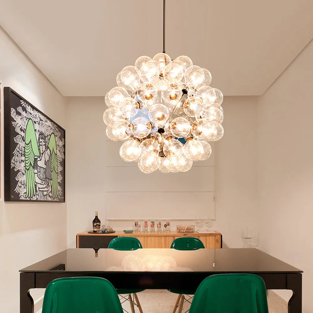 DecorBites™ Glass Bubble LED Hanging Lamp for Bedroom Living Room Bar Villa