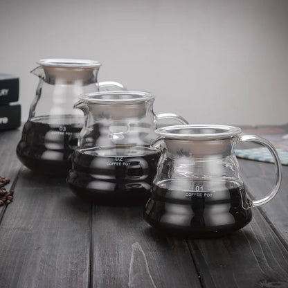 DecorBites™ Cloud Glass Coffee Kettle 800ml