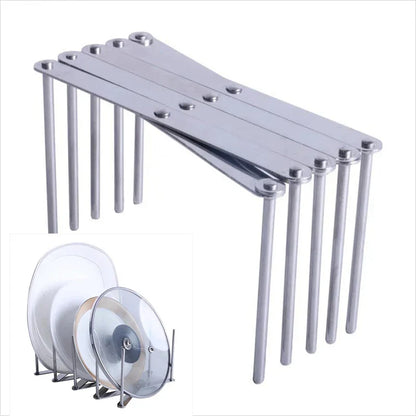 DecorBites™ Adjustable Steaming Rack & Dish Drying Holder - Multi-Functional Kitchen Pot Rack