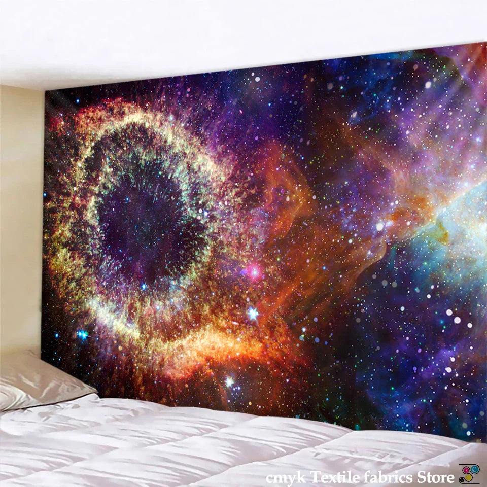 Decorbites™ Galaxy Tapisserie: Psychedelische Hippie-Heimdekoration & Wandbehänge