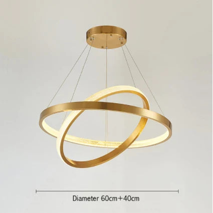 Decorbites™ Goldkreis-Kronleuchter Kreative LED-Beleuchtung Moderne Innenarmaturen