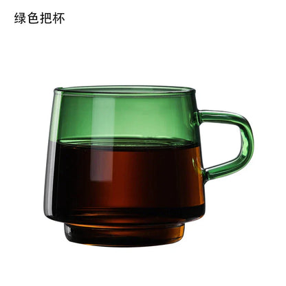 Decorbites™ Glas-Kaffeetasse Tumbler | Bunte hitzebeständige Teetasse Saftbecher