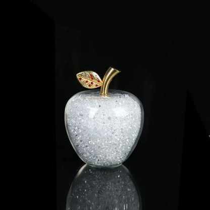 Decorbites™ Glas-Kristall-Apfel-Papiergewicht-Figurinen-Kollektion für die Dekoration von Zuhause und Büro