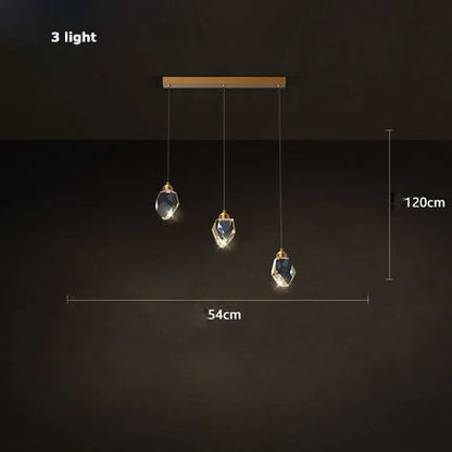 Decorbites™ Kristall-Kupfer-Runder Kronleuchter: Elegante LED-Hängeleuchte für das Esszimmer